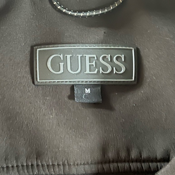 Guess Men's Size Small Softshell Jacket Black Nylon_Size M - Picture 2 of 4